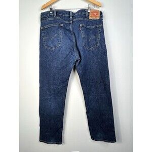 Levi's 505 Jeans Men's 38X32 Blue Denim Cotton 5-Pockets Straight Leg